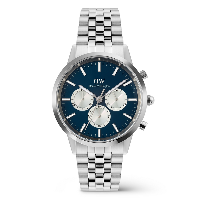 Daniel Wellington Iconic Chronograph Blue Arctic Men's Watch DW00100874-zoom-