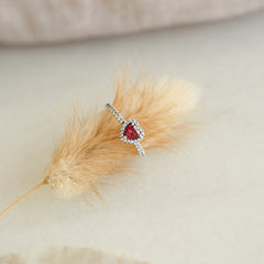 Pandora Timeless 925 Sterling Silver Heart Ring 198421C02-52