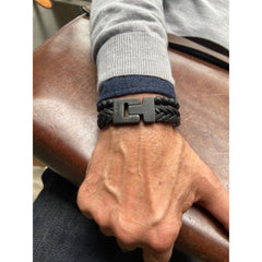 Josh Black Bracelet 24993-BRA-VB/MATBLCK/L