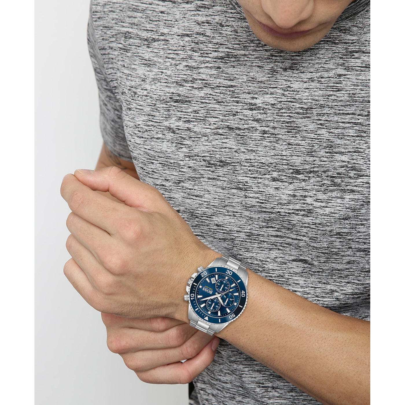 Hugo Boss BOSS Admiral Silver Watch HB1513907