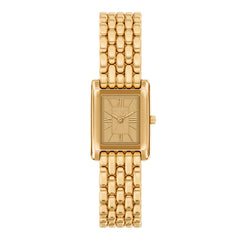Michael Kors Essex Rectangular Gold Dial Watch MK4997