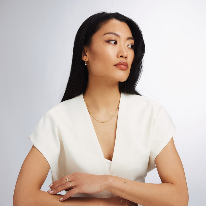 Isabel Bernard Aidee Sharla 14 Karat | Gold Kette Halskette IB340148-zoom-