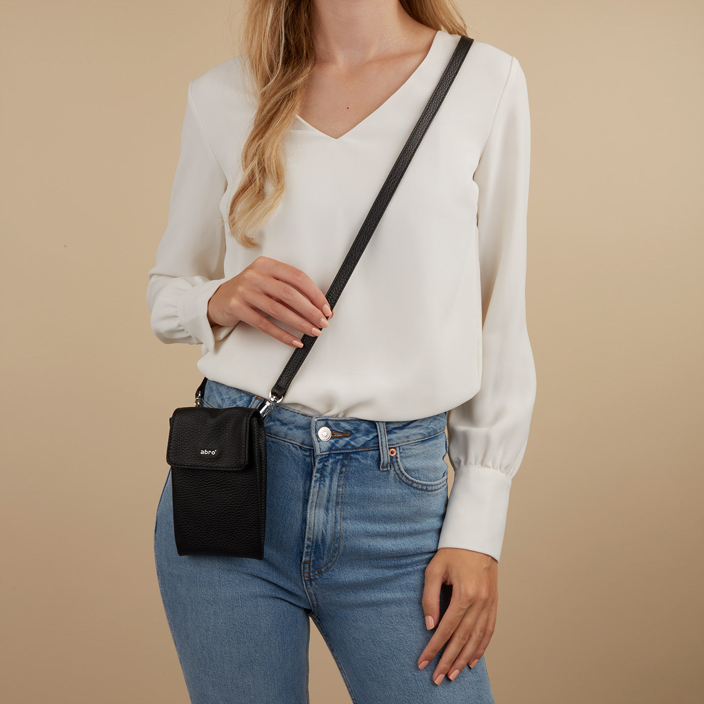 Abro Black Phone bag 030043-37-18