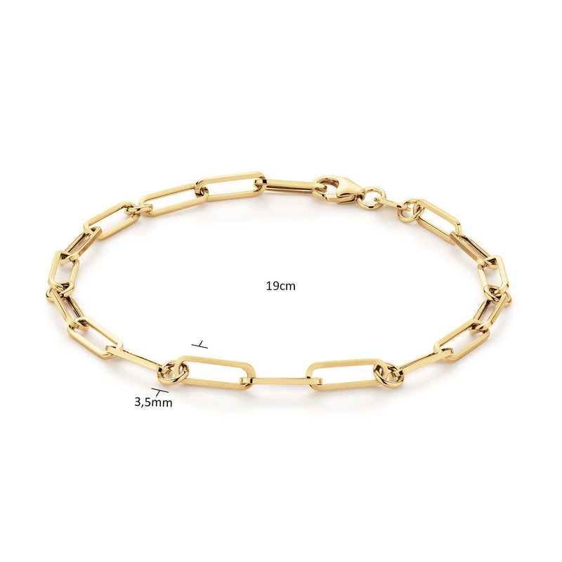Jackie Gold Pirouette Boxlink Armband Aus 14 Karat Gold 585 JKB25.503-zoom-