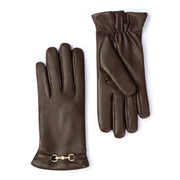 Isabel Bernard Honoré Marcelia dunkelbraune Lederhandschuhe aus Ziegenleder IB67001-331-6.5