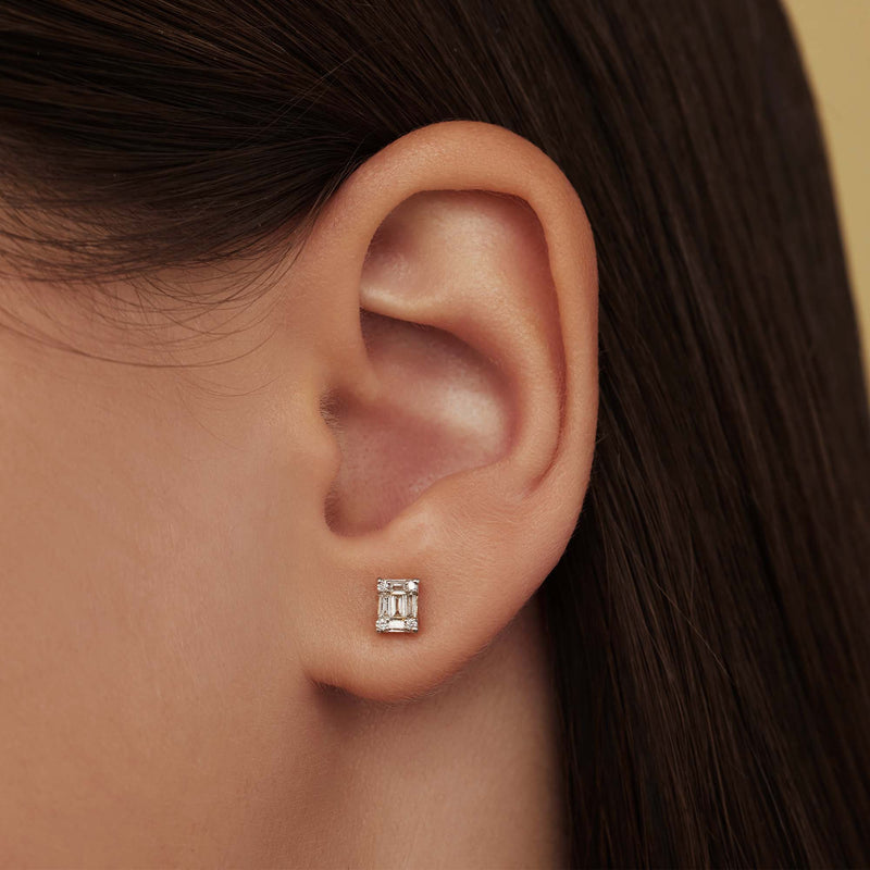 Isabel Bernard De la Paix Maxime 14 Karat Goldohrrstecker mit Diamant 0.26 ct IBD360020-zoom-