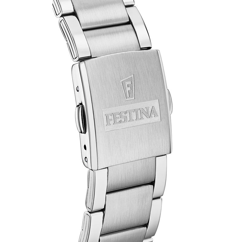 Festina Timeless Chrono herren Uhr Silber F20343/7-zoom-