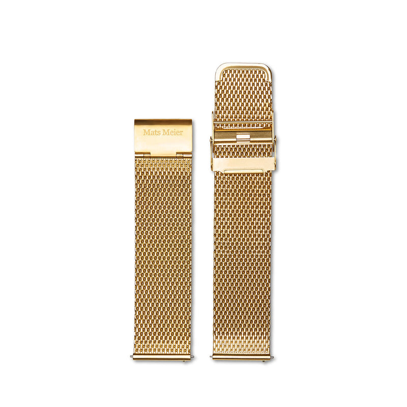 Mats Meier Strap 22mm Mesh Goldfarbene MM40005-zoom-