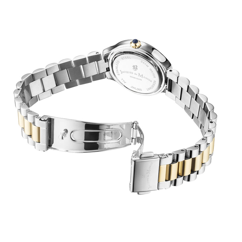 Jacques du Manoir Celine Silber- und Goldfarbene Damenarmbanduhr JWL06002-zoom-