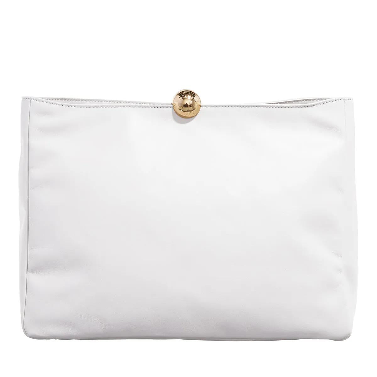 Furla Sfera White Leather Clutch 2001-A0630157