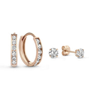 Isabel Bernard Cadeau d'Isabel 14 Karat | Roségold Earparty Geschenksets IB90055