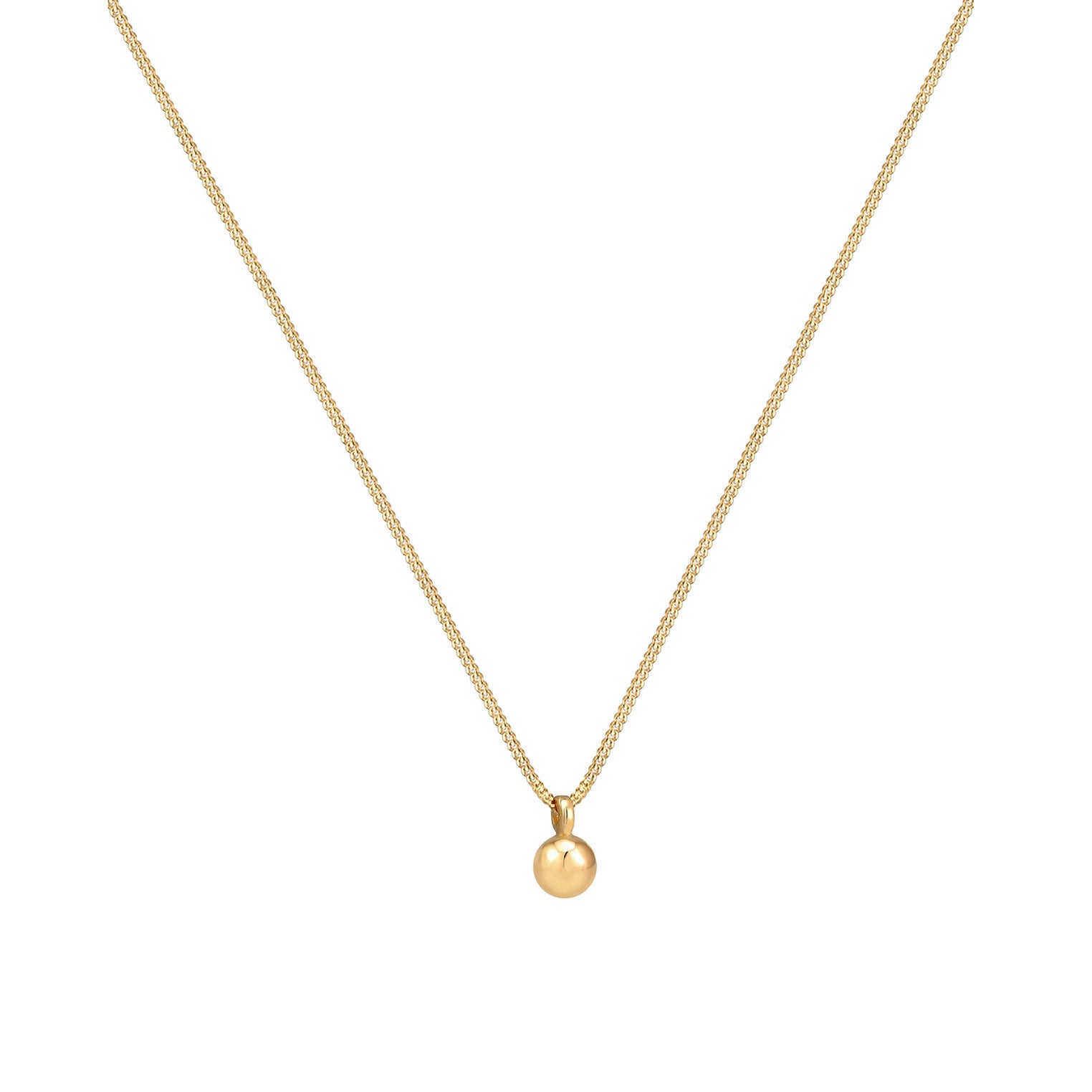 Elli 925 Sterling Silver Link Chain Necklace 2004-BF-0008088-001