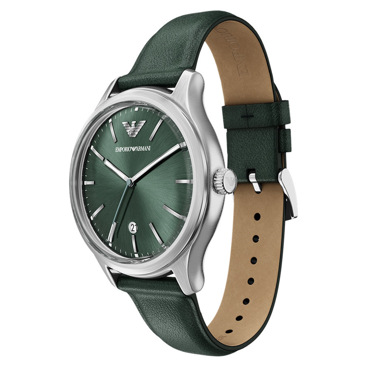 Emporio Armani Round Green Dial Watch AR11749