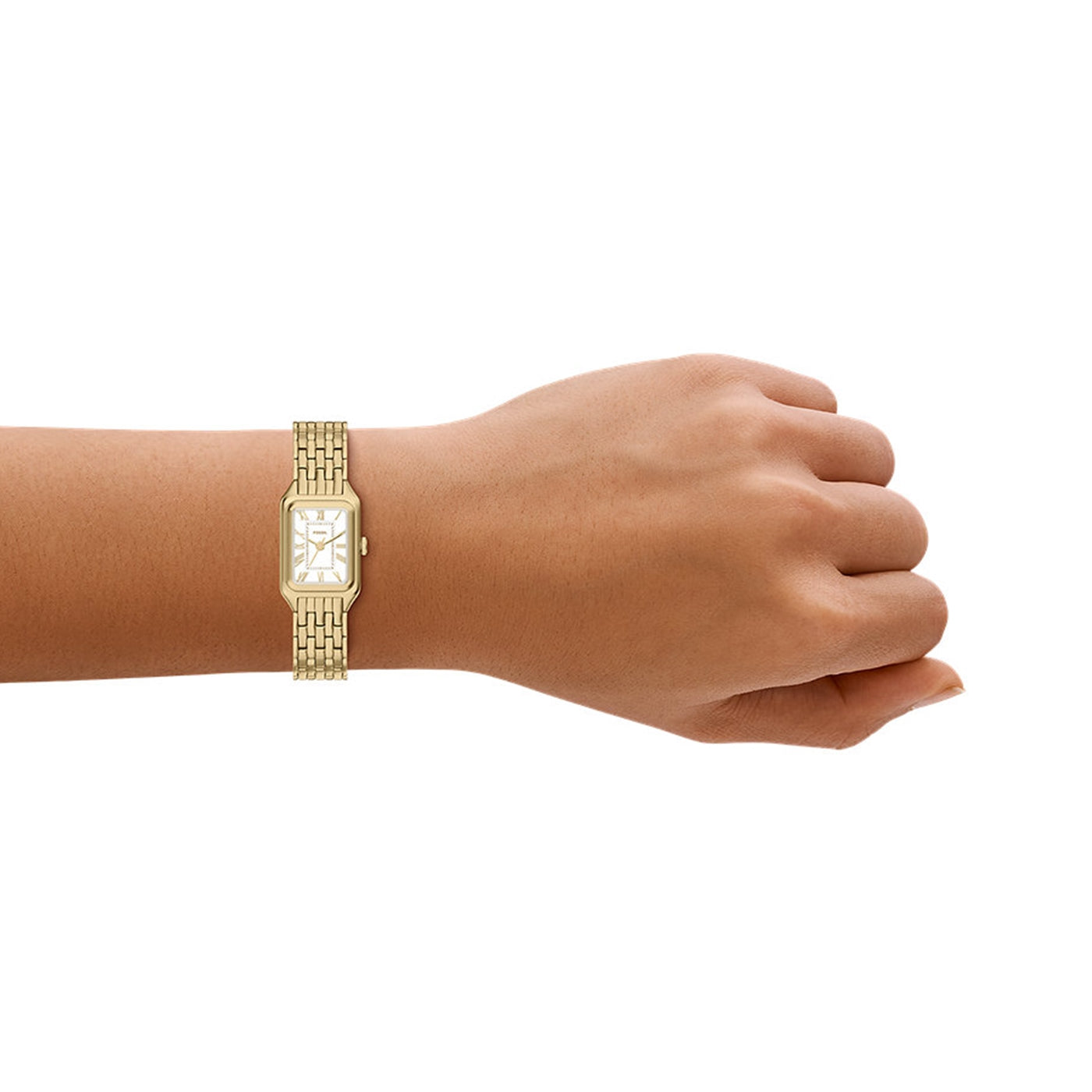 Fossil Raquel Mini Rectangular White Dial Watch ES5467