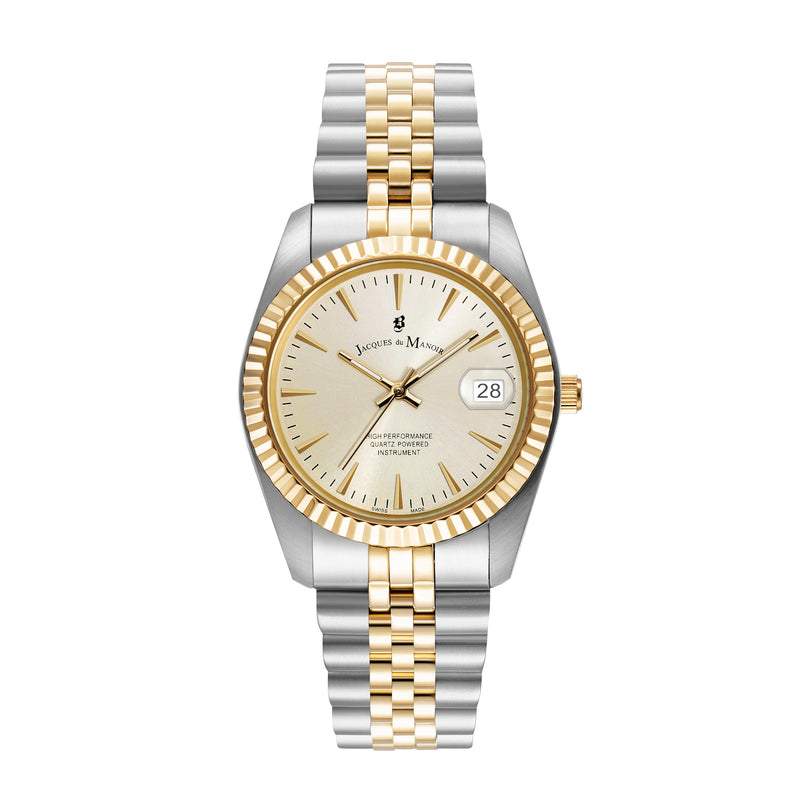 Jacques du Manoir Inspiration Classic damen Uhr Gold/Silber JWG02202-zoom-