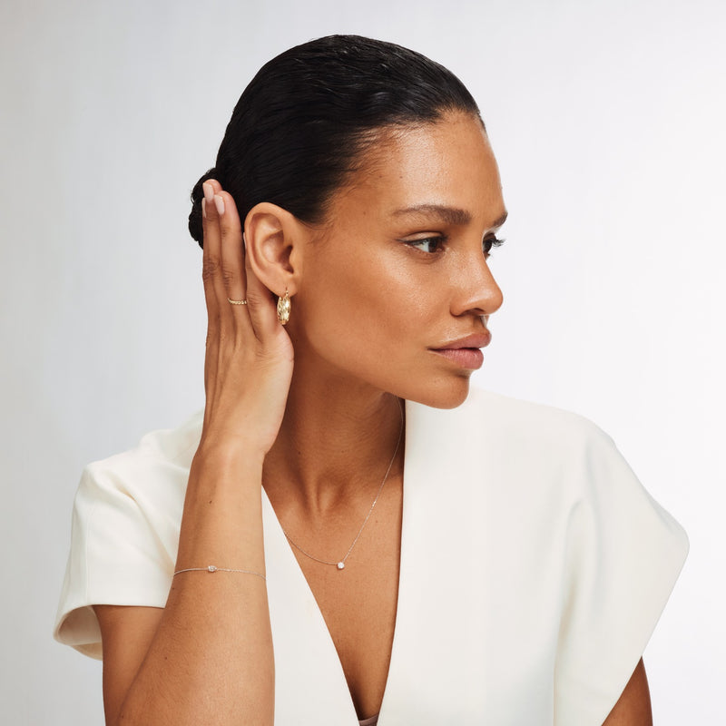 Isabel Bernard Saint Germain Garance 14 Karat | Weißgold Halskette IB340140-zoom-