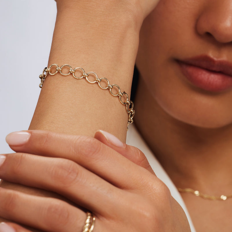 Isabel Bernard Belleville Axelle 14 Karat | Gold Kette Armband IB320136-zoom-