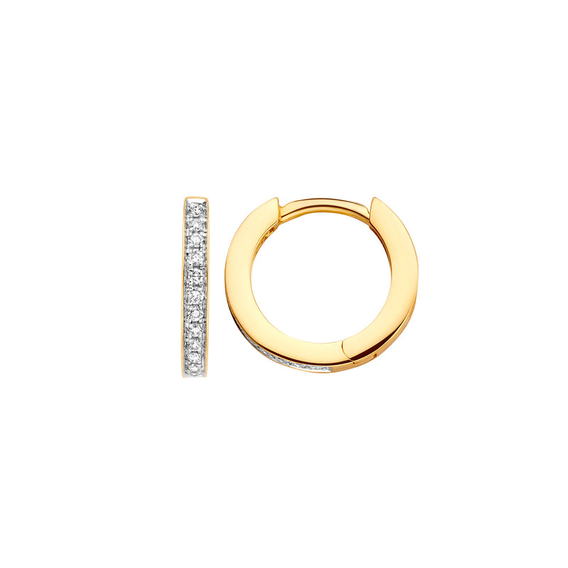 Blush Diamonds damen Creolen 585 Gold 7612BDI-zoom-