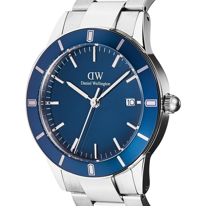 Daniel Wellington Iconic Paradigma Blu Arctic Enamel Herrenuhr DW00100820-zoom-