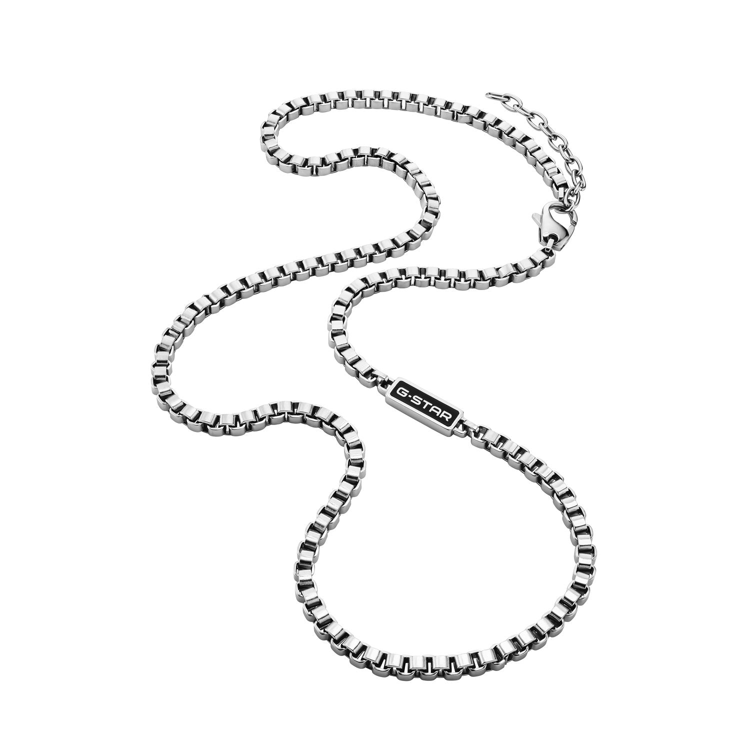 G-Star Floatcore Silver Box Chain Necklace GSJ.100.04