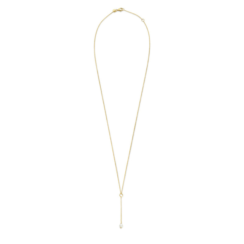 Isabel Bernard Cadeau d'Isabel 14 Karat Gold Halskette und Ohrstecker Geschenkset mit Süßwasserperlen IB90182-zoom-