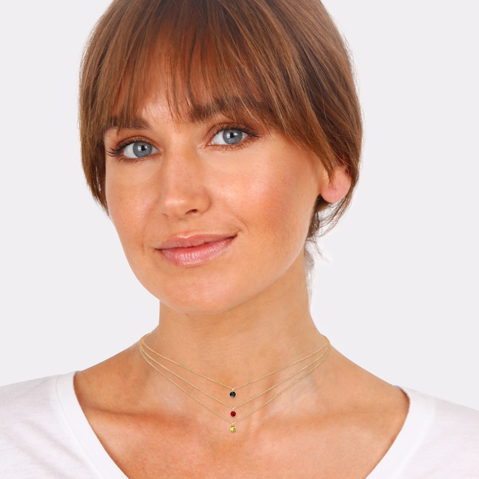 Elli 925 Sterling Silver Layered Choker 2004-BF-0007652-001