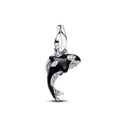 Pandora Moments Enamel Cubic Zirconia Orca Charm-Anhänger 794683C01
