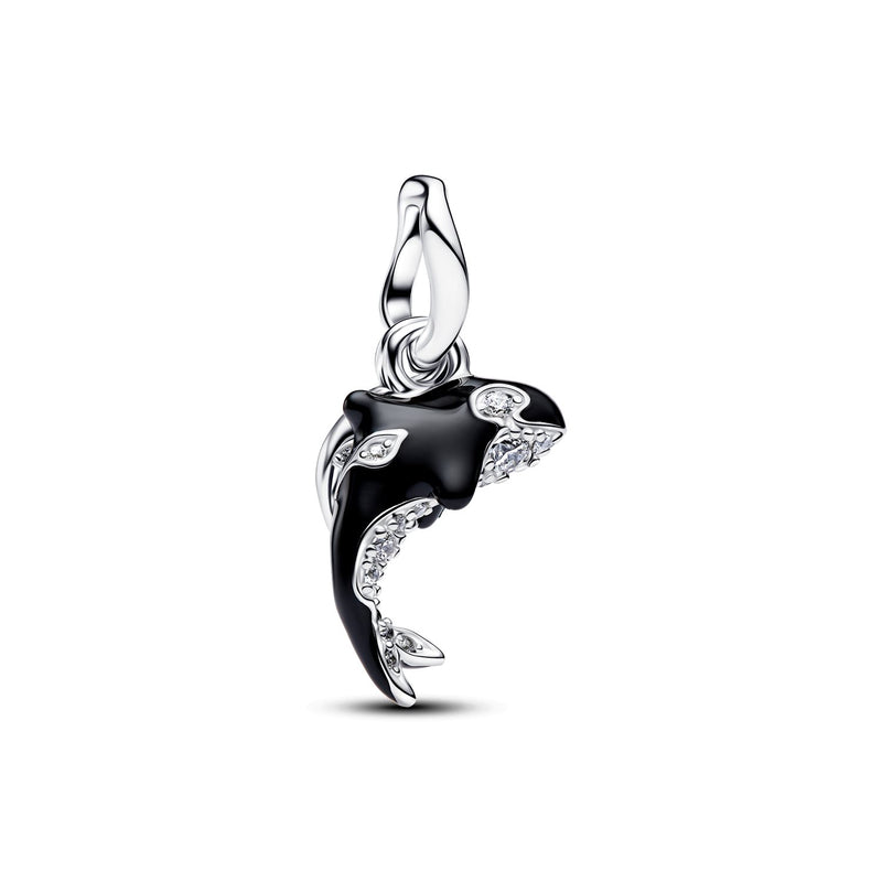 Pandora Moments Enamel Cubic Zirconia Orca Charm-Anhänger 794683C01-zoom-