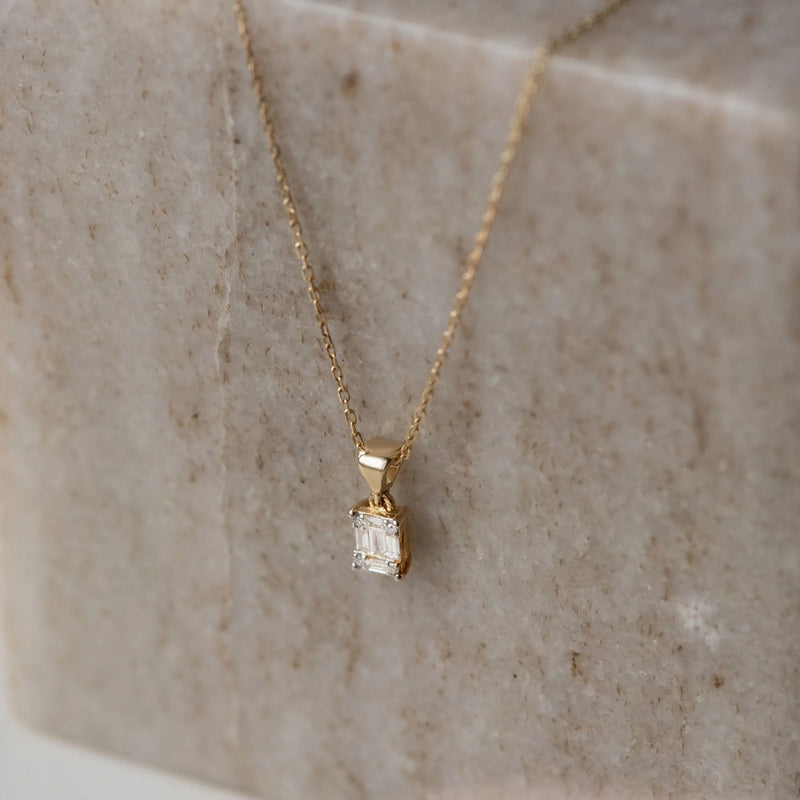 Isabel Bernard De la Paix Maxime 14 Karat | Gold Halskette | Diamant 0.11 Karat | IBD350017-zoom-