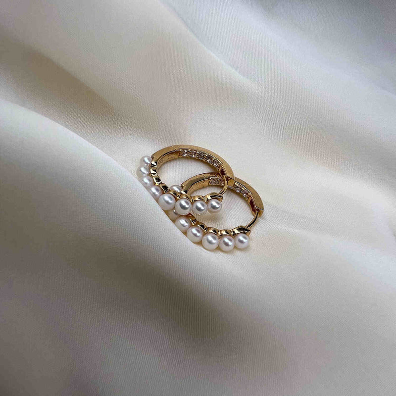 Sif Jakobs Padua 925 Sterling Silver Gold Coloured Medi Earrings SJ-E22214-PCZ-YG-zoom-