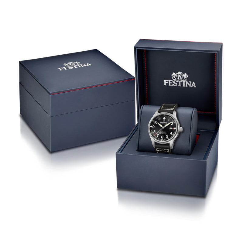 Festina Swiss Made herren Uhr Schwarz F20151/4-zoom-