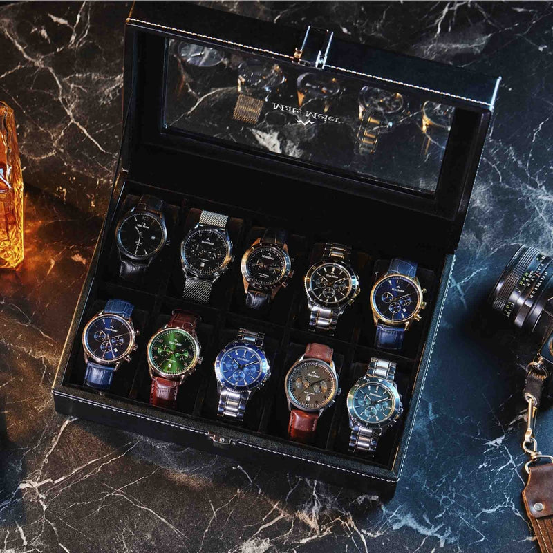 Mats Meier Mont Fort herren Uhrenbox Schwarz MM-Watchbox-1916-zoom-