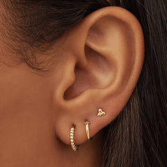 Isabel Bernard Rivoli Claire 14 Carat Golden Ear Studs IB360233