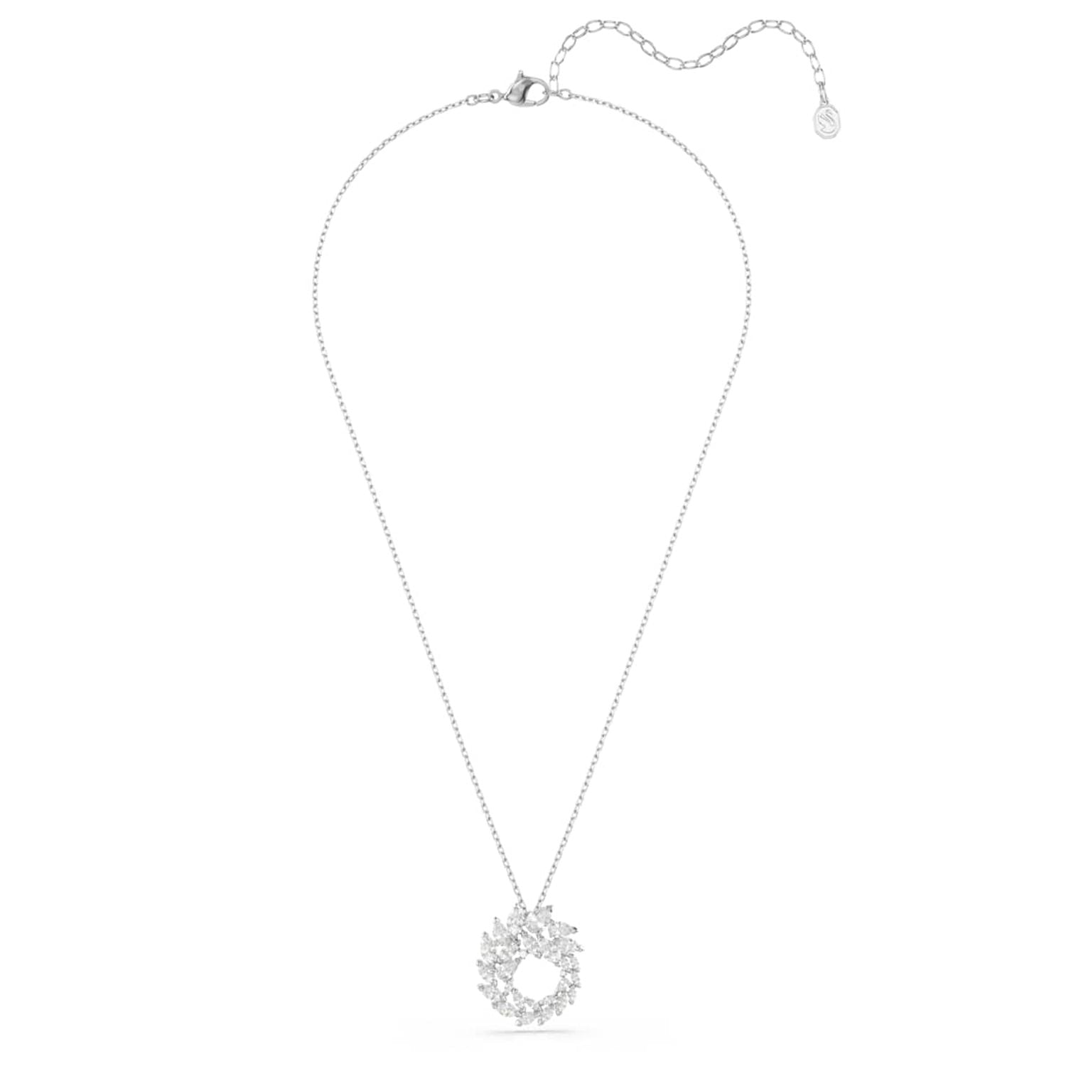 Swarovski Mesmera Glam Silver-Tone Necklace with Circle Pendant 5759837