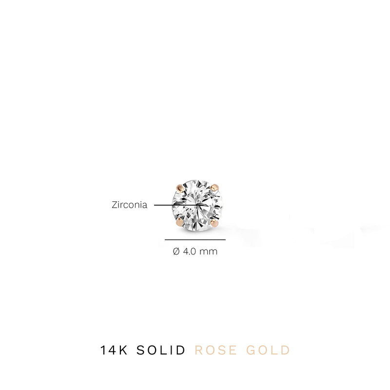 Isabel Bernard La Concorde Lourdes 14 Karat | Roségold Ohrstecker IB360208-zoom-