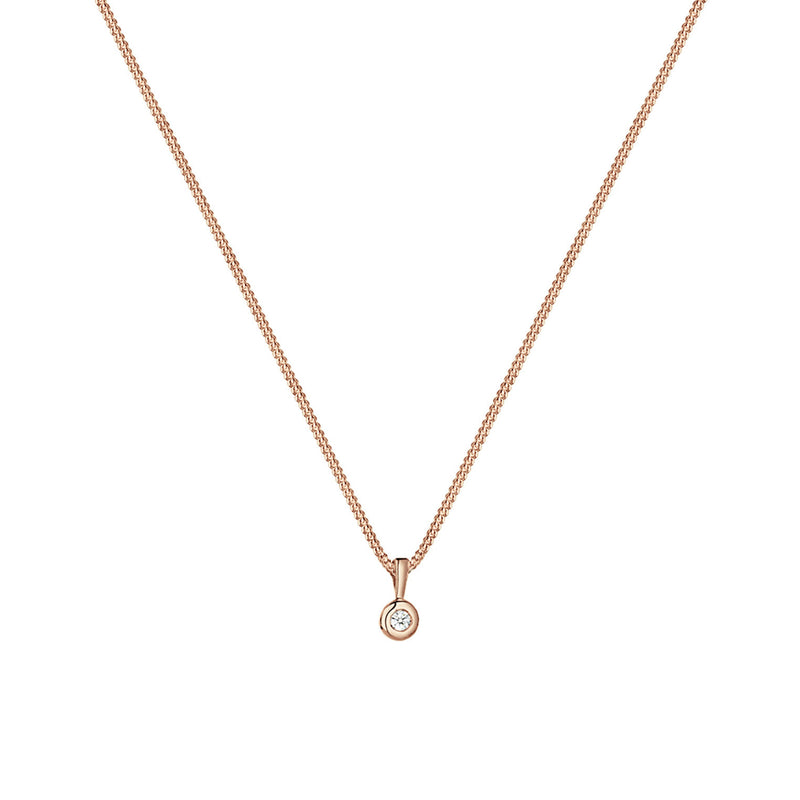 Elli 925 Sterling Silver Solitaire Necklace with Diamond (0.03 ct) 2004-BF-0007979-001-zoom-