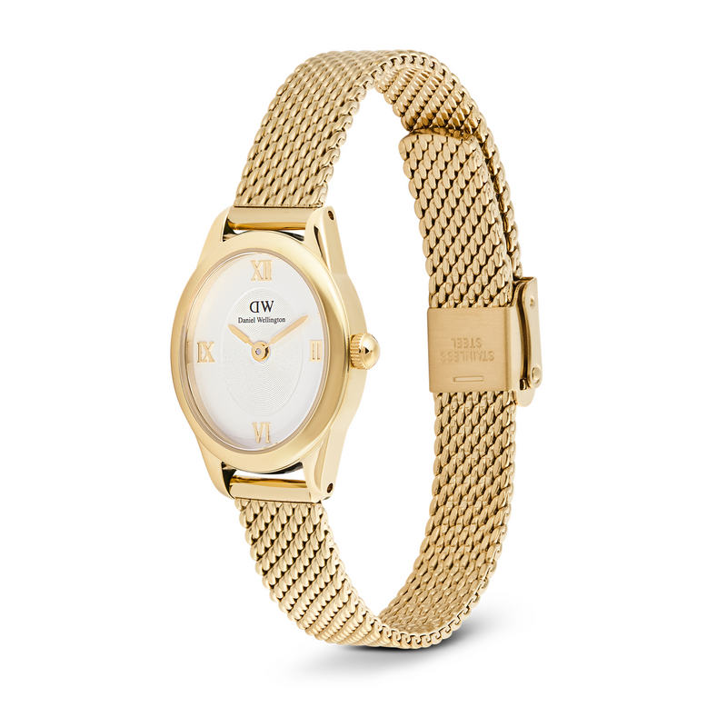 Daniel Wellington Ophelia Mini Mesh White Goldfarben Damenuhr DW00100939-zoom-