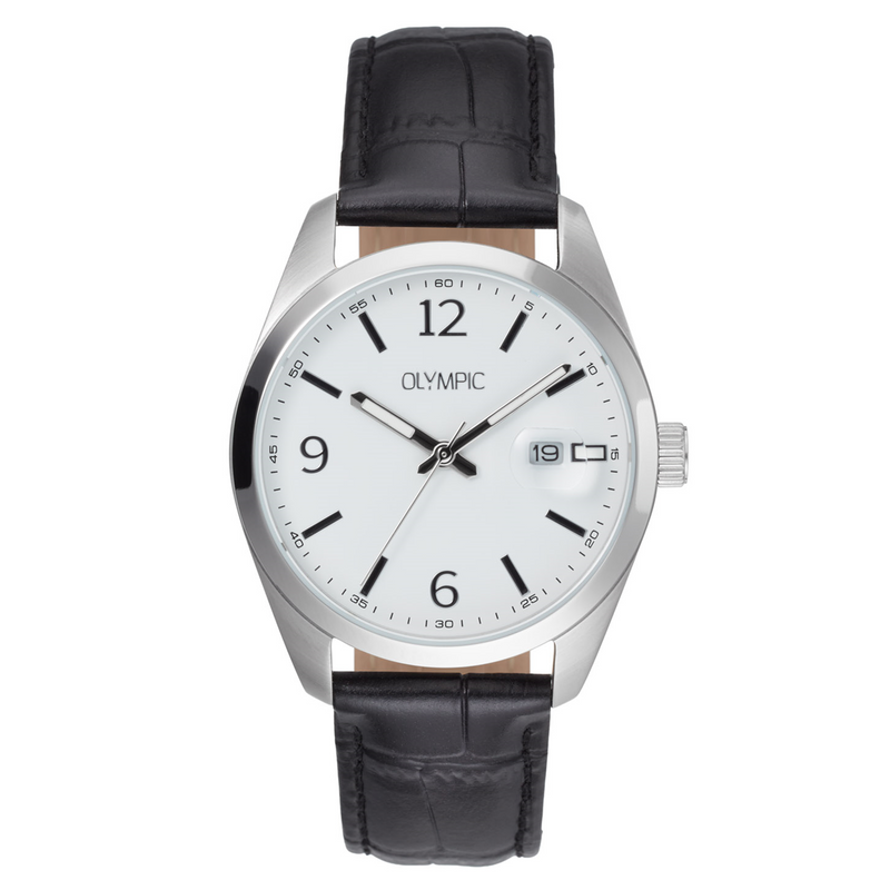 Olympic Louis Silver Men's Watch OL75HSL001-zoom-