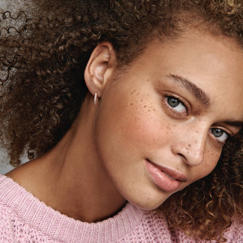 Pandora Signature damen Creolen 585 Rosévergoldung 286317C01-zoom-