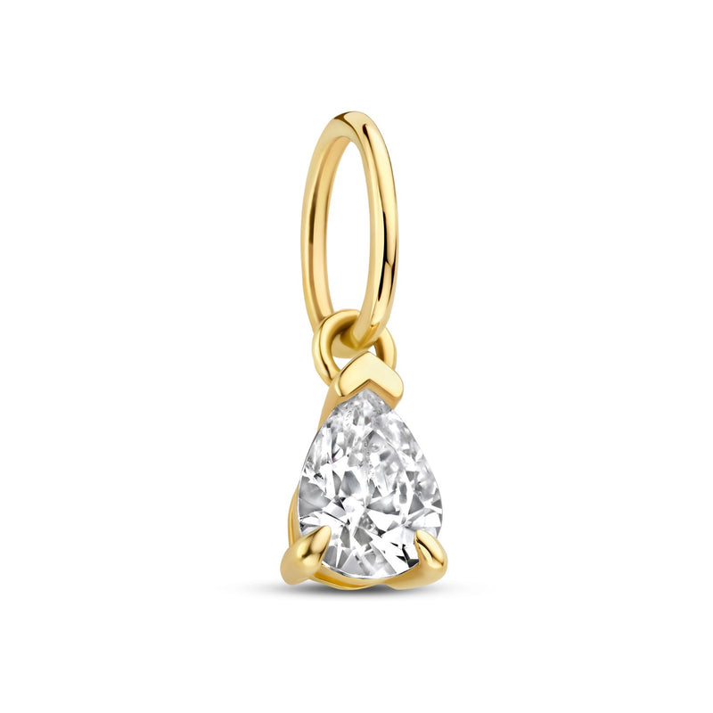 Isabel Bernard Le Marais Tropfenförmige Zirkonia 14 Karat Gold Anhänger IB350062-zoom-