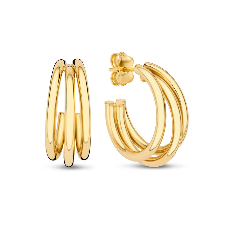 Beloro Jewels Della Spiga Mariela 9 karat gold hoop earring (20 mm) BO360100-zoom-