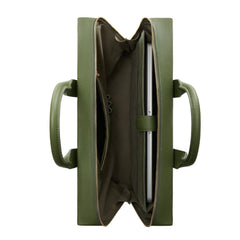 Isabel Bernard Honoré Anique Green Calfskin Handbag IB25061