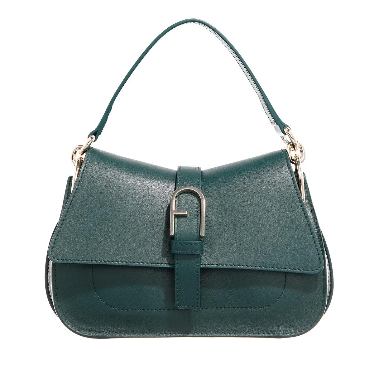 Furla Flow Green Leather Satchel 2001-A0629211