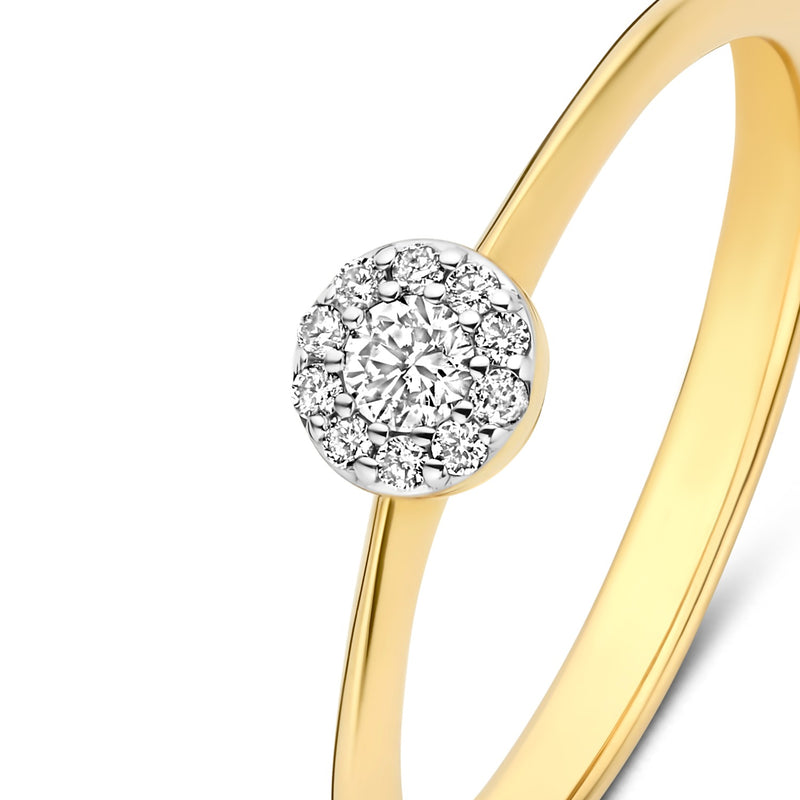 Isabel Bernard De la Paix Viviane 14 Karat Goldring mit Diamant 0.11 ct IBD330037-50-zoom-