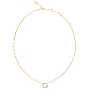 Guess G Crystal Gold Necklace JUBN05441JWYGT-U