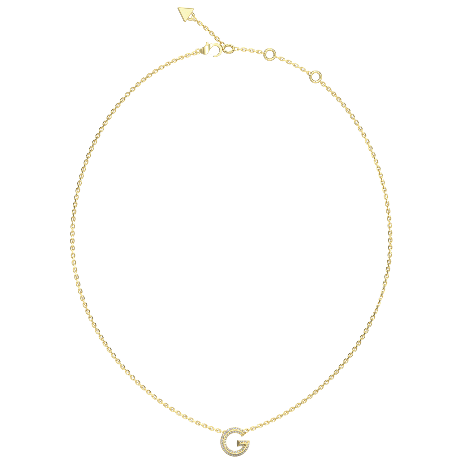 Guess G Crystal Gold Necklace JUBN05441JWYGT-U