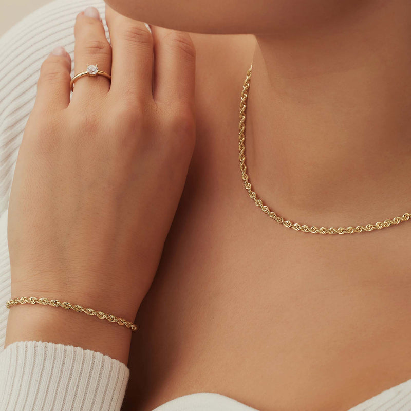 Isabel Bernard Rivoli damen Kette 585 Gold IB340122-zoom-