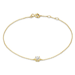 Isabel Bernard Le Marais Loane 14 Carat Golden Bracelet IB320103 (Length: 16.50-18.50 cm)