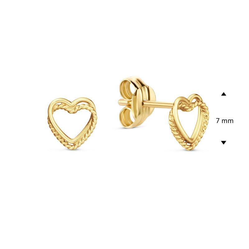 Jackie Gold damen Ohrknöpfe 585 Gold JKE24.442-zoom-