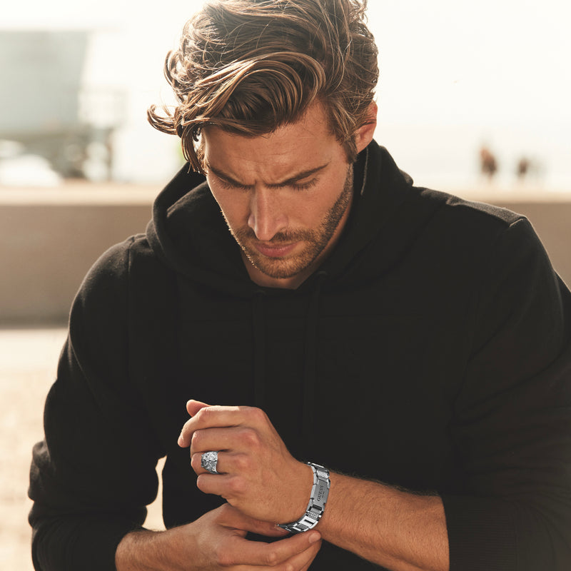 GUESS Frontiers Silberfarbene Armband JUMB01341JWSTT-U-zoom-